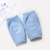 Soft terry baby socks with knee pads