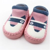 Breathable baby floor socks in pink