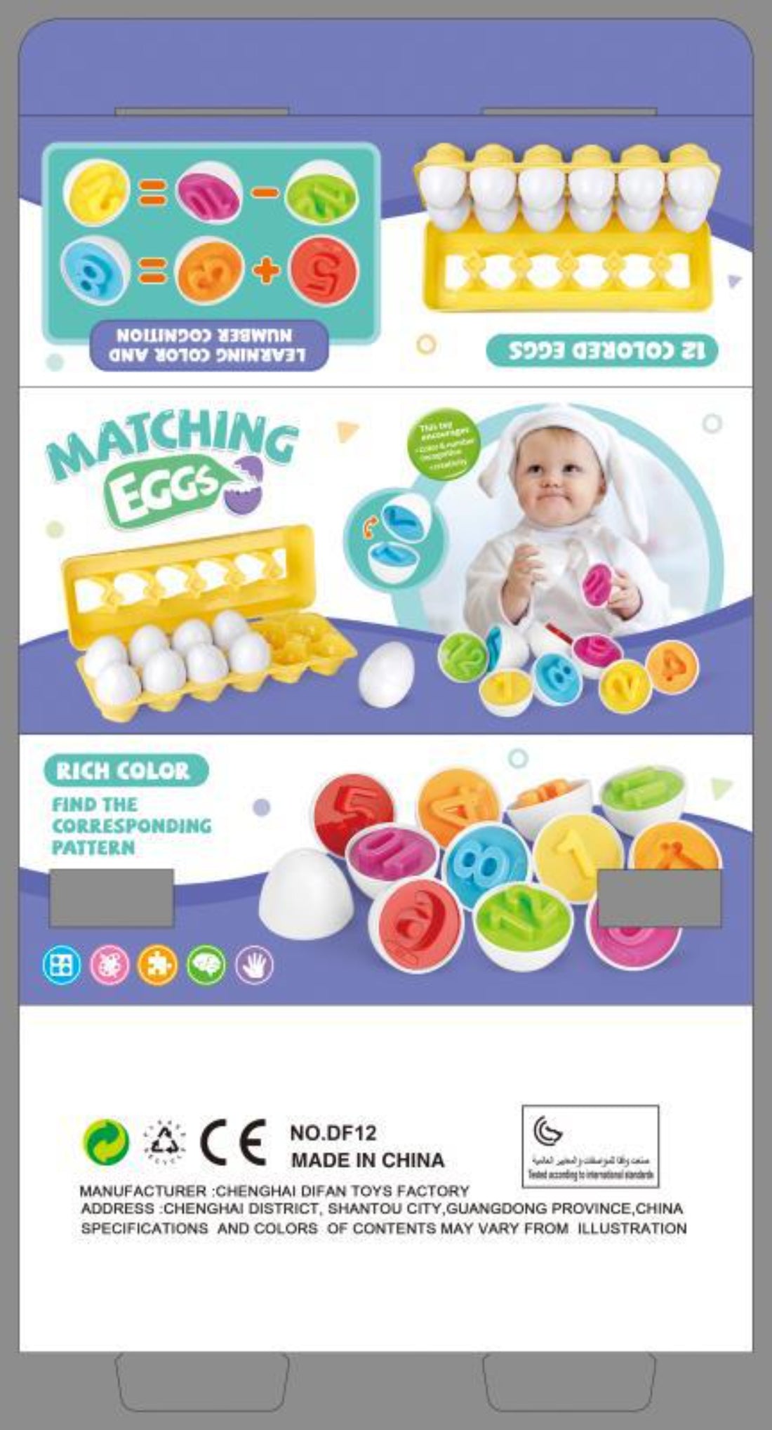Unisex educational egg toys