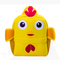 Side view of diving material school bag for kids