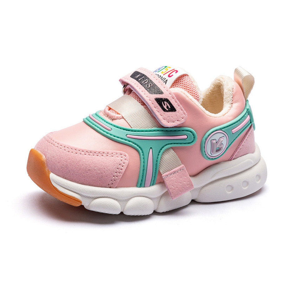 Toddler plush sneakers in pink
