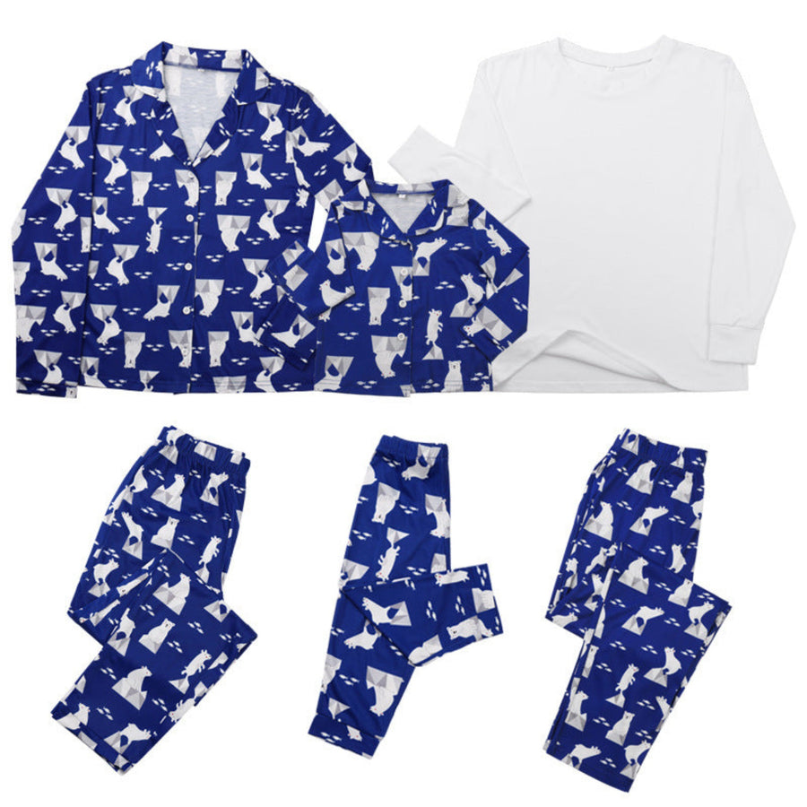 Matching pajamas with casual prints for parent and child