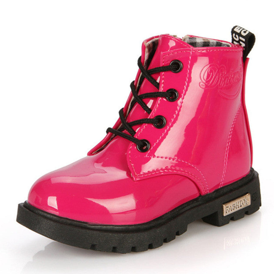 Girls' Martin boots in pink