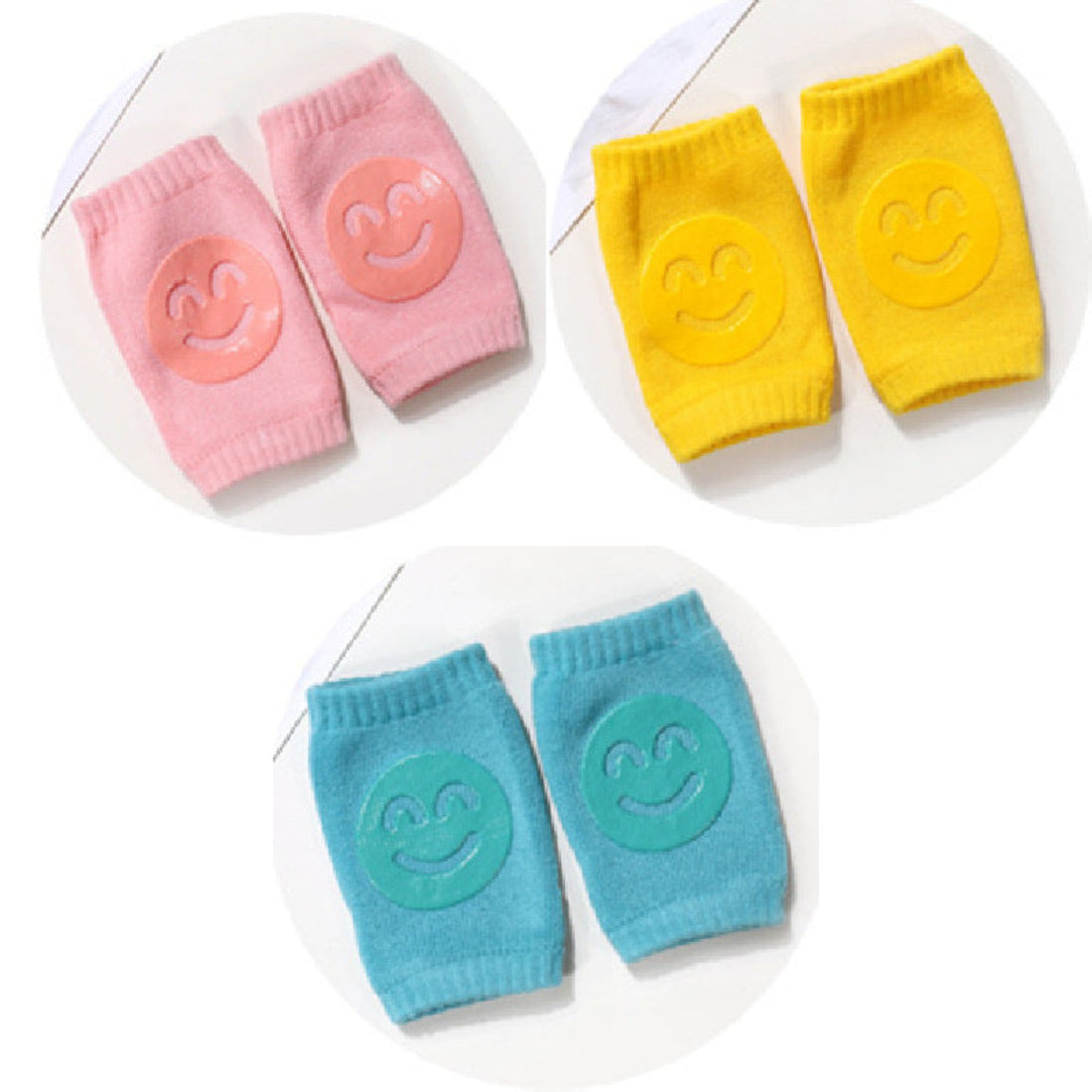 Set terry baby knee pads and socks