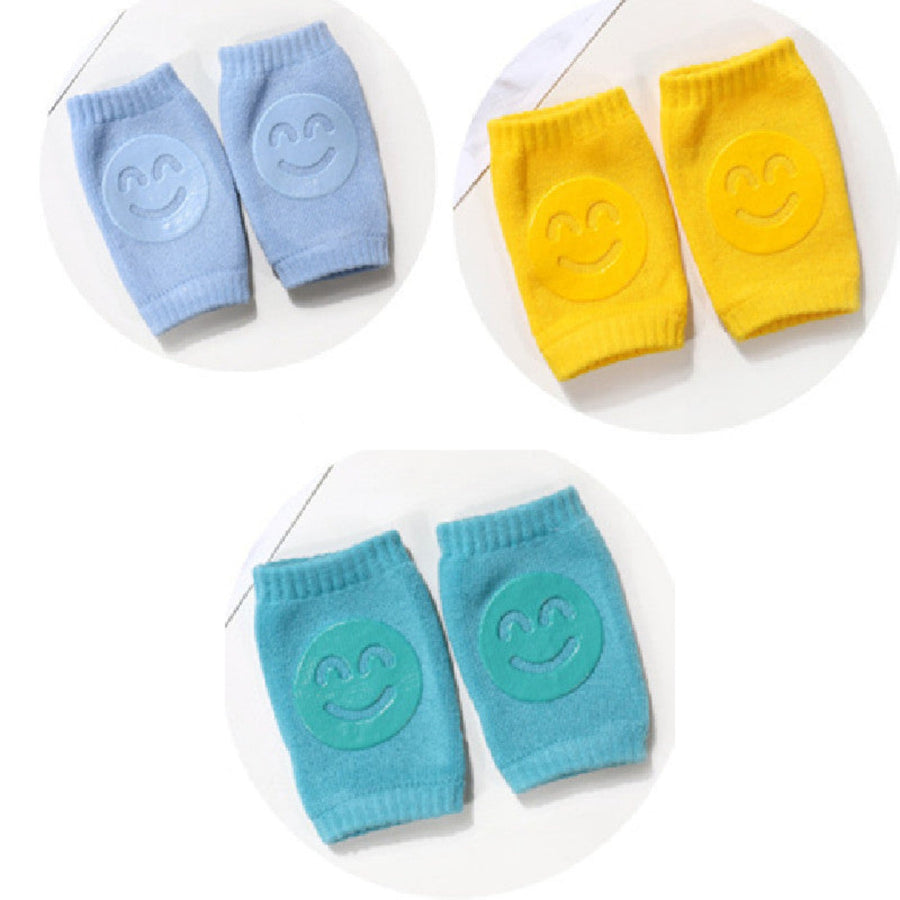 Set of 3 terry knee pads for babies