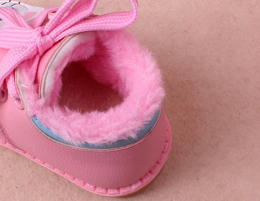 Warm cotton shoes for baby girls