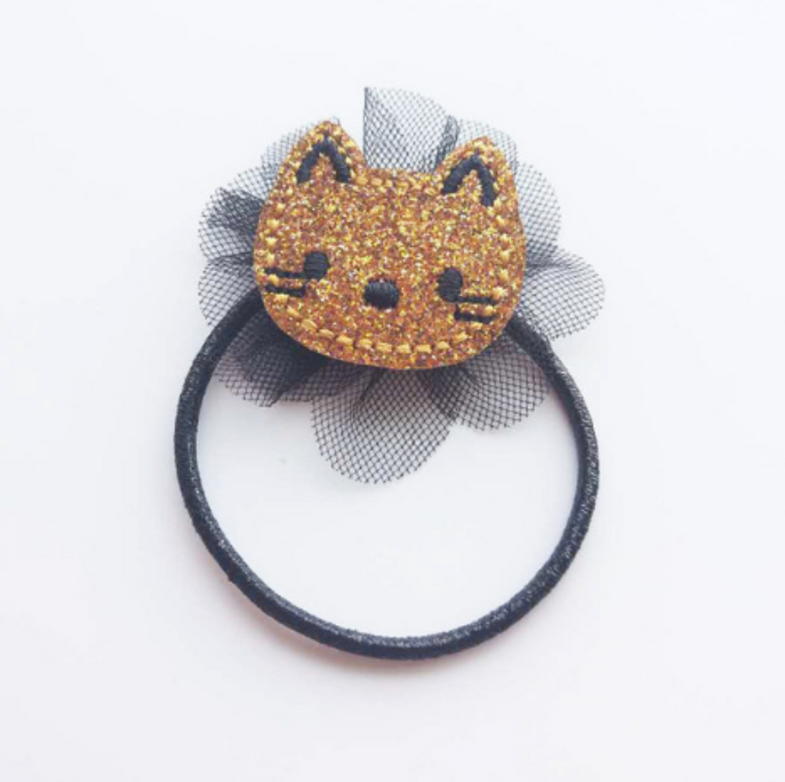 Cute baby clip accessories with kitty cat motif