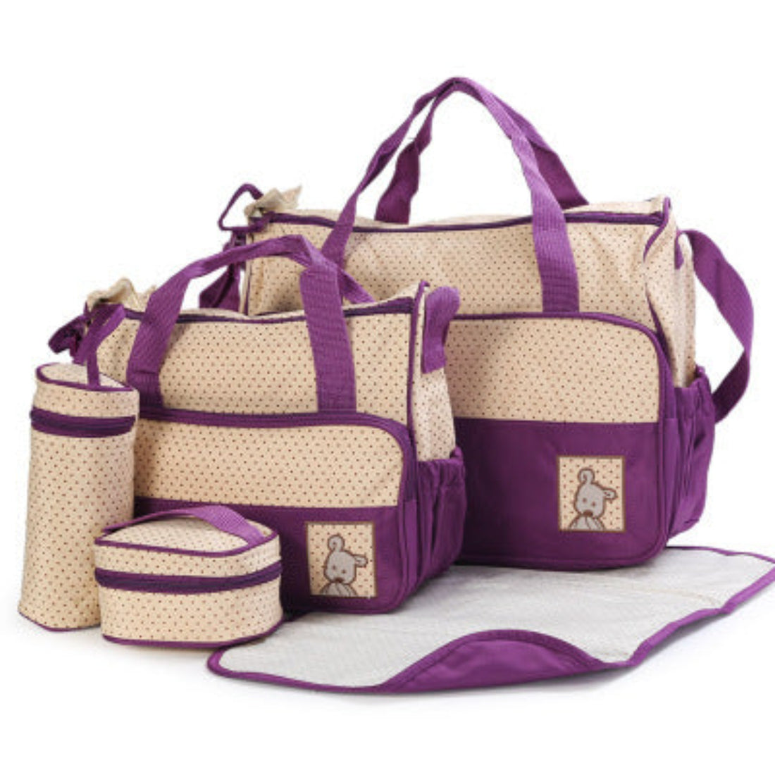 Diaper bag with stroller straps