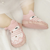 Comfortable baby floor socks in pink