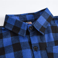 Boys Plaid Shirts - Stylish and comfortable tops for middle and small children, perfect for any occasion