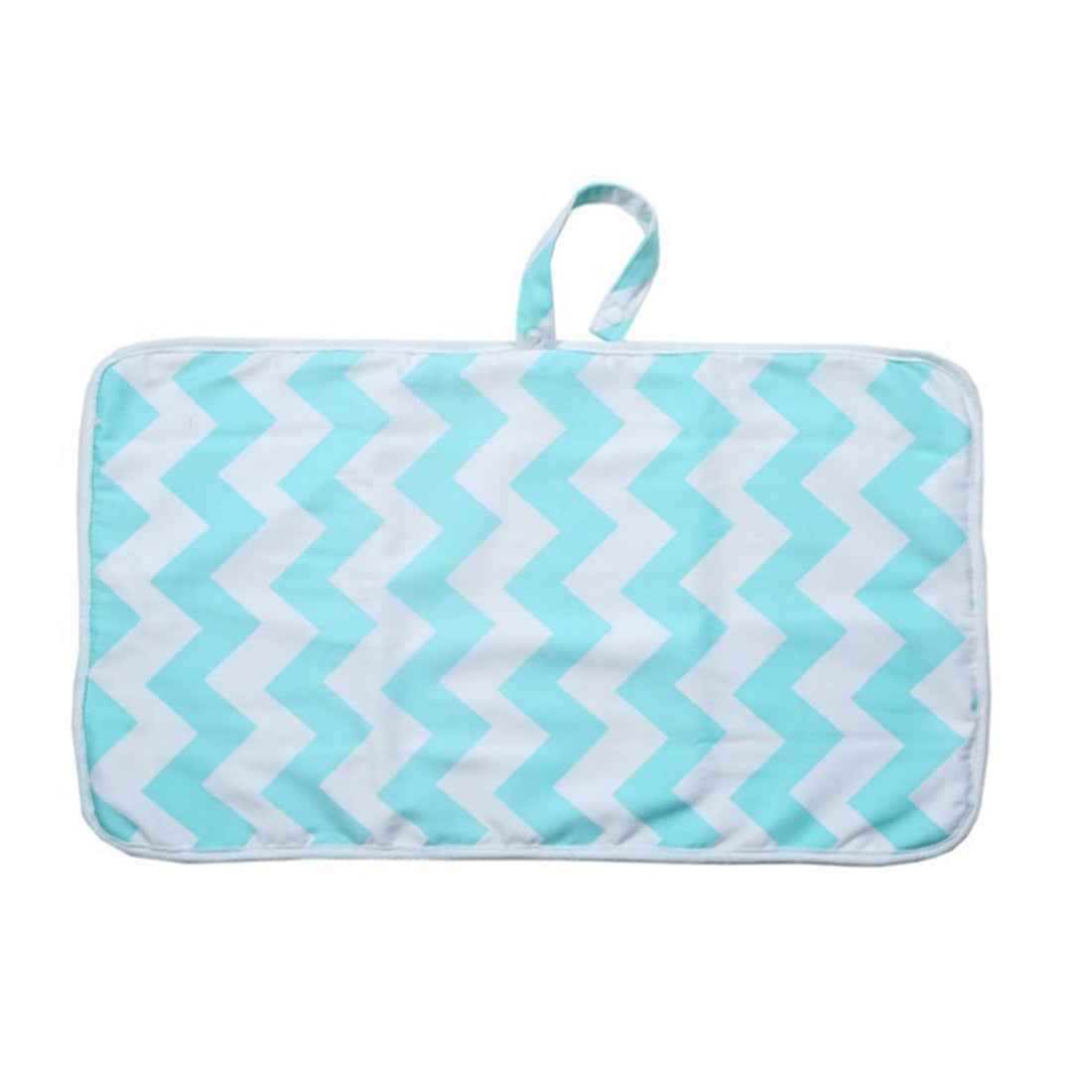 Changing pad clutch with storage pockets