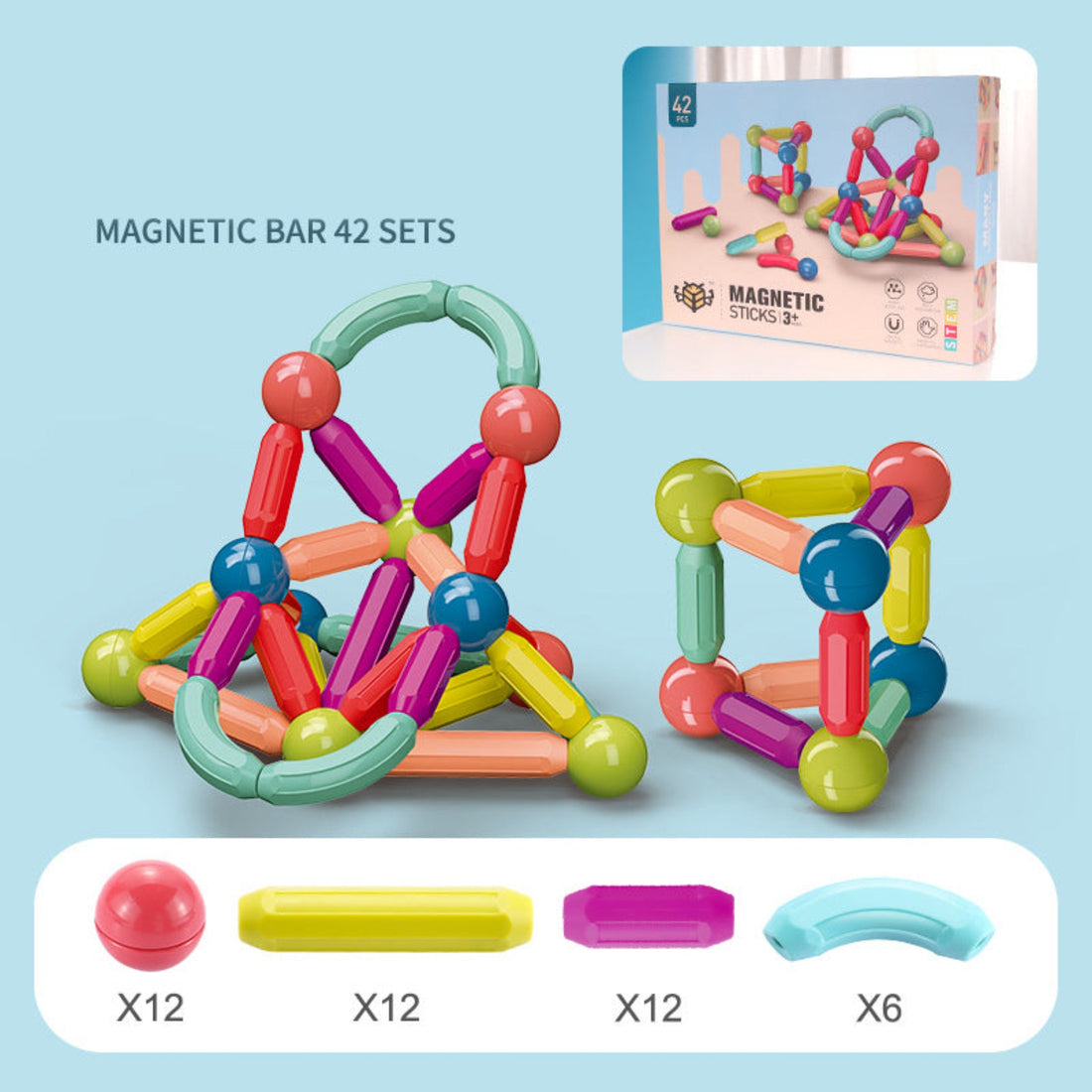 STEM education magnetic toy for children