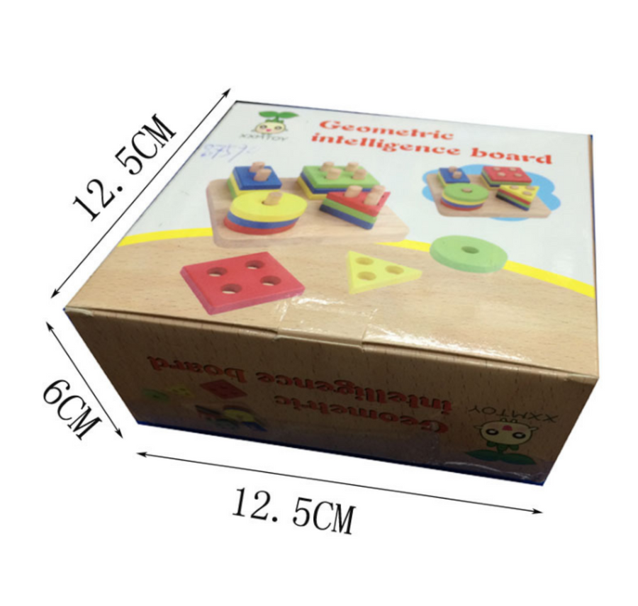 Geometric shapes wooden puzzle for children