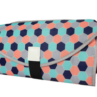 Diaper changing pad with built-in pillow