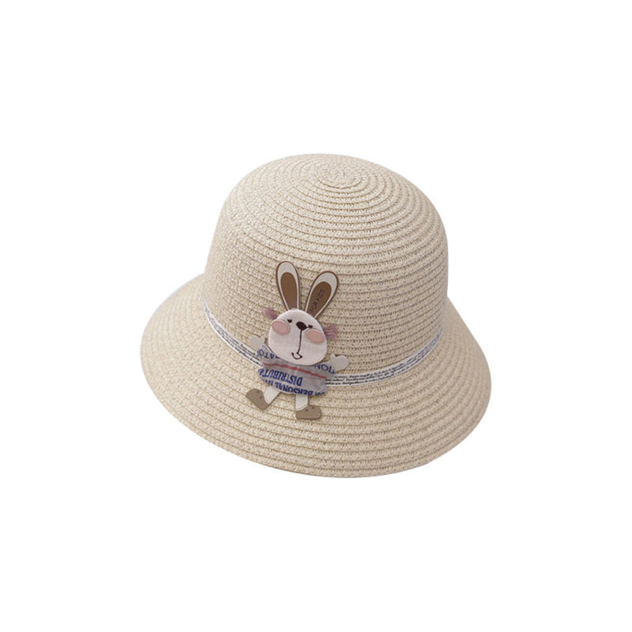 Straw hat for kids to wear at the beach