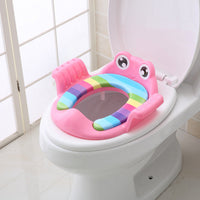 Non-slip base toilet seat for children