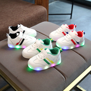 Kimmy White LED Sneakers Shoes for kids