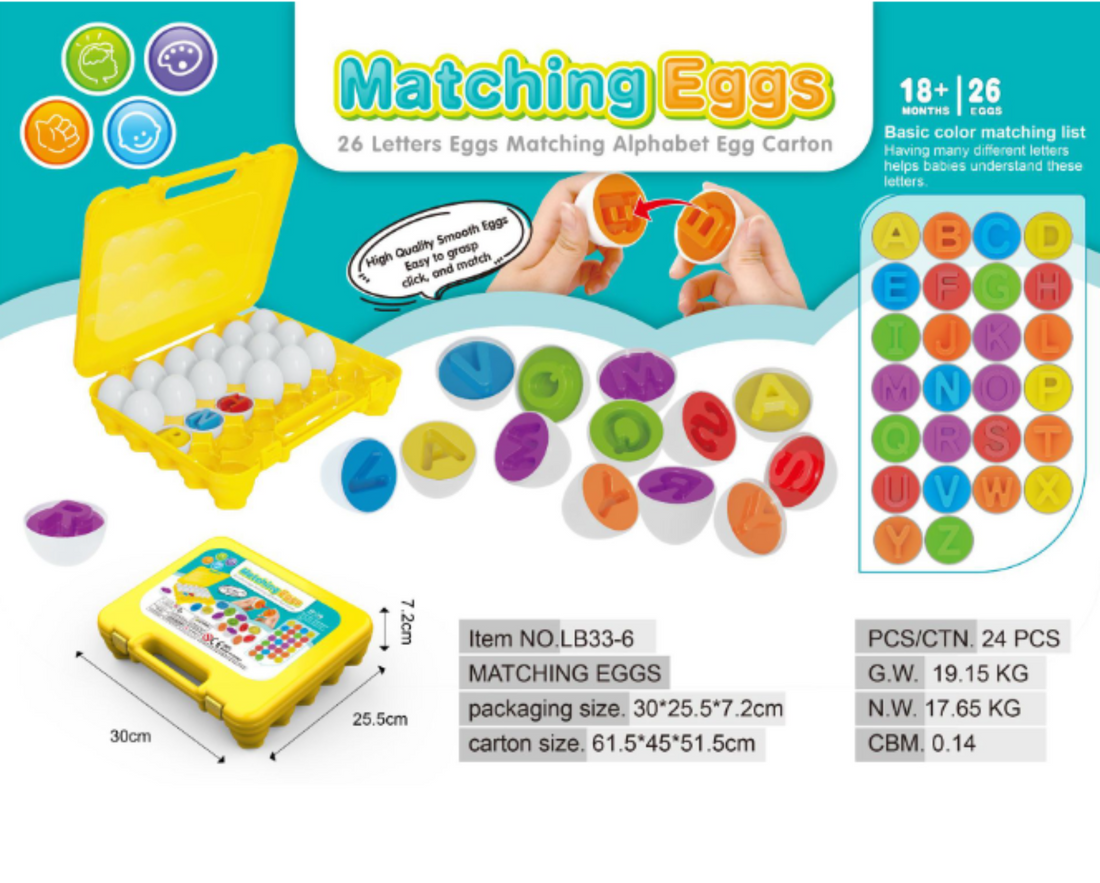 Durable plastic egg sorter toy