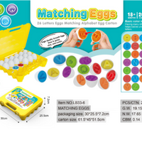 Durable plastic egg sorter toy
