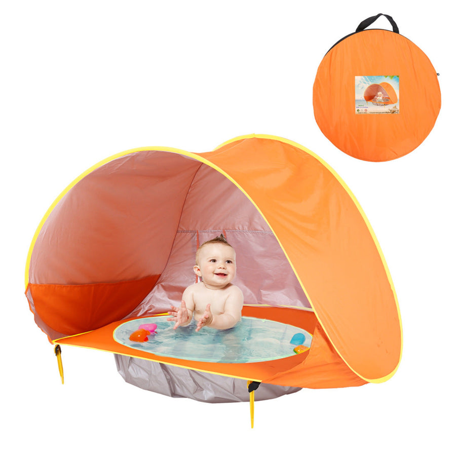 Orange kids outdoor camping beach tent