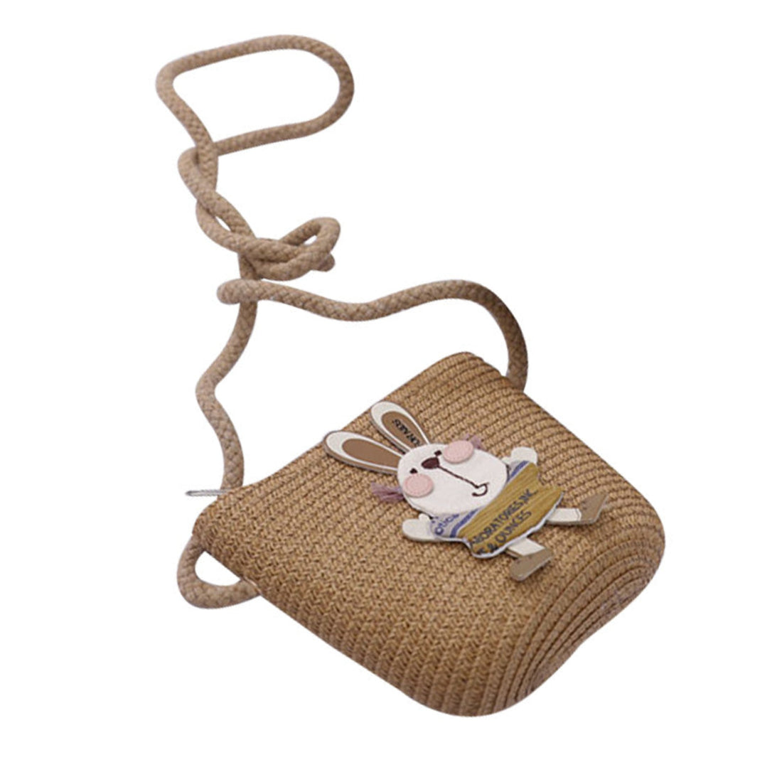 Stylish summer bag for kids with rabbit decoration