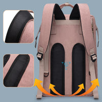 Pink large capacity mummy backpack