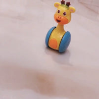 Plush deer baby toy with a star-shaped bell